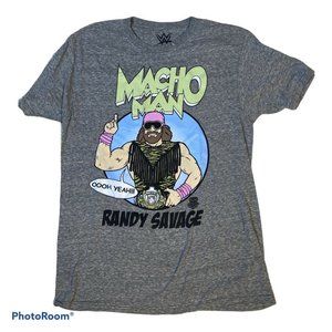 Randy Savage Macho Man Oooh Yeah WWE WWF Tee Shirt Sz M NWOT